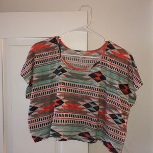 Aztec crop top